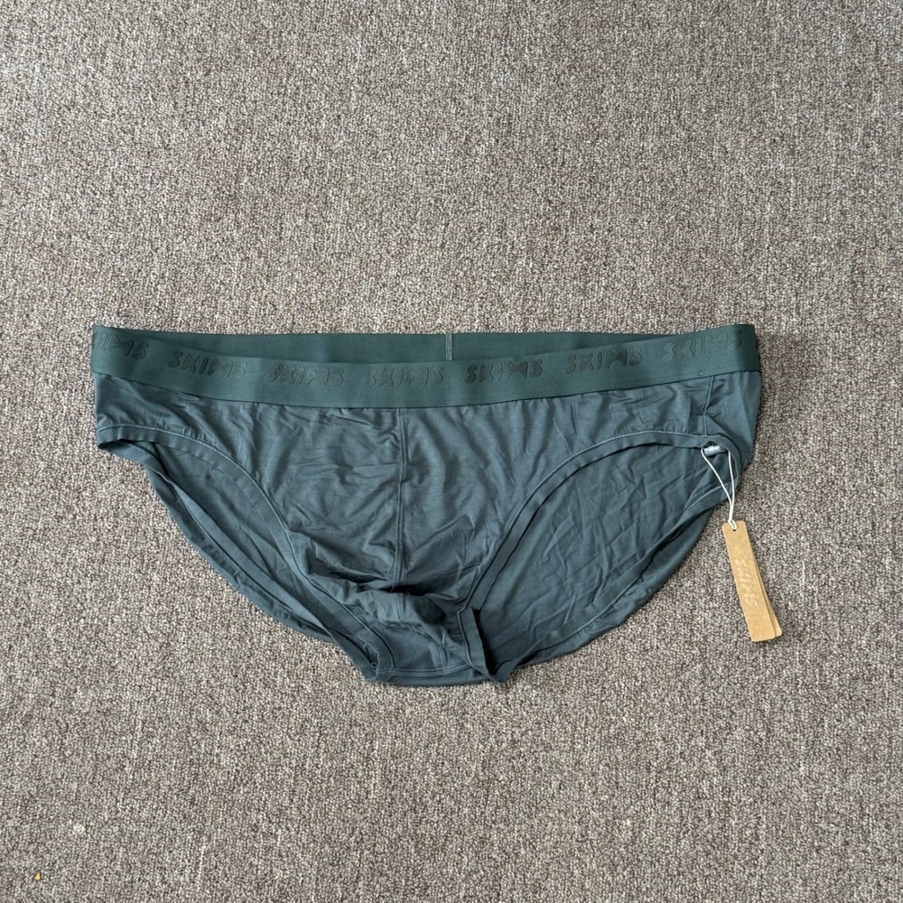 SKIMS Mens Stretch Brief Deep Sea Green BO-BRF-5290M Size 4X NWT